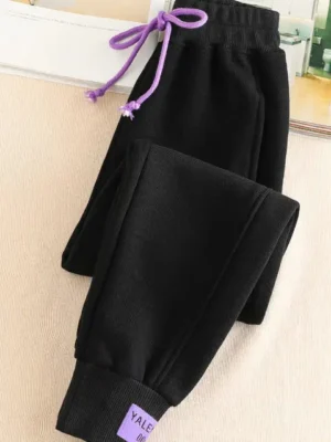 FlexElevate Autumn/Winter Black Streetwear Joggers