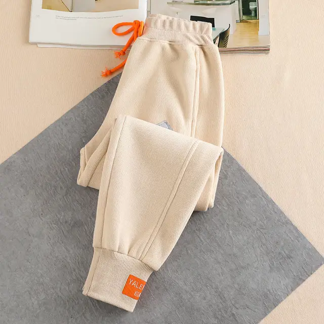 FlexElevate Autumn/Winter Beige Streetwear Joggers