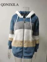 FlexElevate Autumn Winter Plush Hooded Jacket