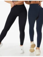 Flexelevate Ribbed Seamless High Waist Yoga Leggings