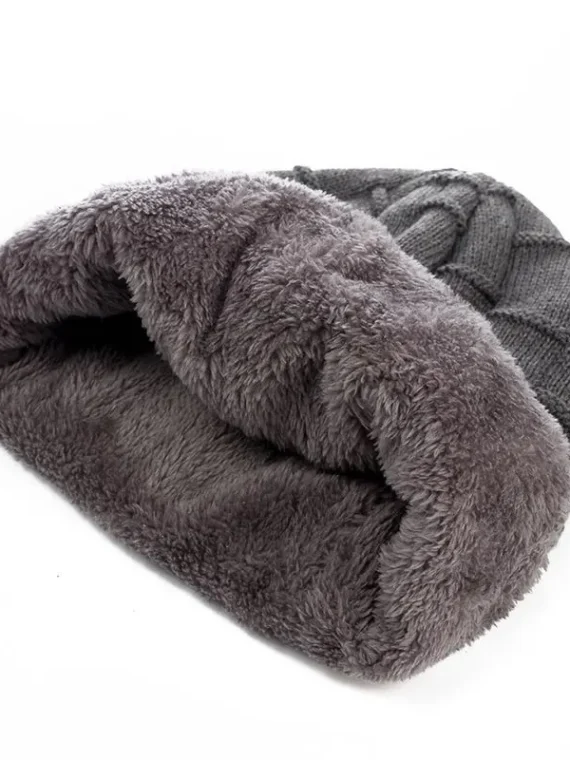 FlexElevate Fleece Lined Winter Beanie Hat