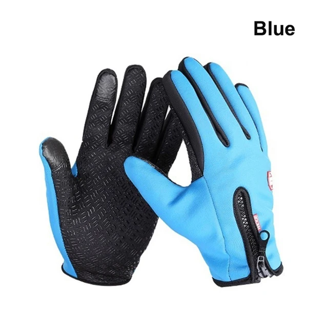 FlexElevate Winter Touchscreen Blue Gloves