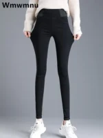 FlexElevate Oversize Black Skinny Pencil Jeans