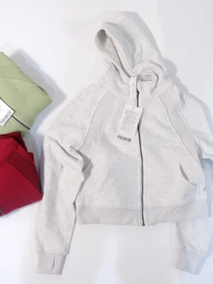 Quick-drying-yoga-suit-slim-fit-autumn-and-winter-new-short-women-s-cardigan-hooded-sweater-1