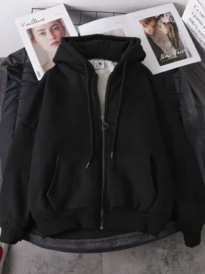 Ready-Stock-Women-Coat-Plush-Jackets-Solid-Color-Velvet-Thick-Warm-Winter-Hoodies-Coat-Zipper-Sweatshirt-1