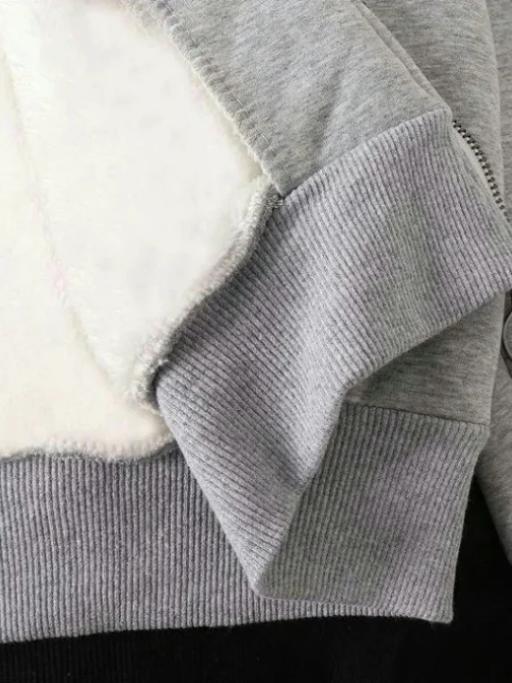 FlexElevate Women's Plush Velvet Winter Coat