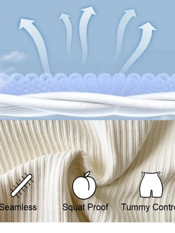 Flexelevate Ribbed High Waisted Yoga Leggings