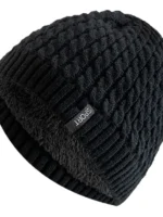 FlexElevate Knitted Winter Beanie Navy Hat