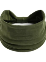 FlexElevate Solid Green Color Yoga Headband