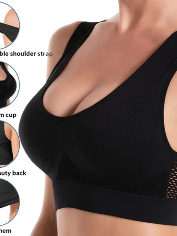 FlexElevate Seamless Mesh Sports Bra