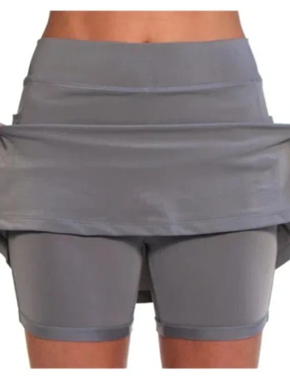 Flexelevate Seamless High Waist Fitness Skirt Shorts