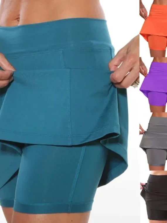 Flexelevate Seamless High Waist Fitness Skirt Shorts