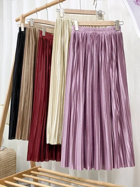 FlexElevate Harajuku Pleated Maxi Skirt