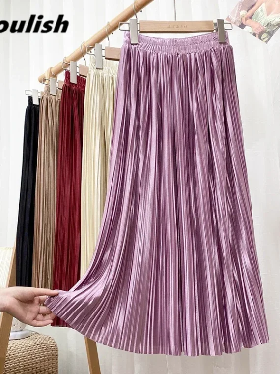 FlexElevate Harajuku Pleated Maxi Skirt