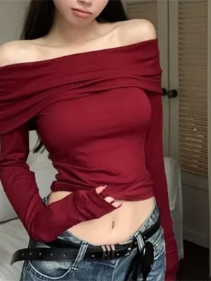 Sexy-Tops-Off-Shoulder-Long-Sleeve-Crop-Top-Women-s-Autumn-Winter-2023-New-Spicy-Girl-1