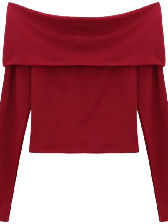 Flexelevate Sexy Off-Shoulder Crop Top