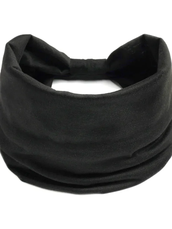FlexElevate Solid Black Color Yoga Headband