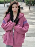 FlexElevate Simple Embroidered Letters Sports Cardigan