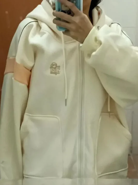 FlexElevate Simple Embroidered Letters Sports Cardigan