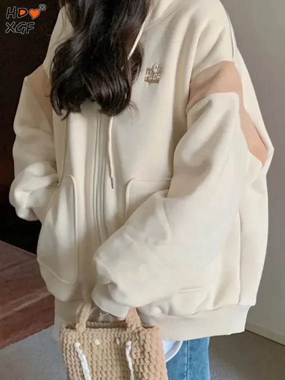 FlexElevate Simple Embroidered Letters Sports Cardigan