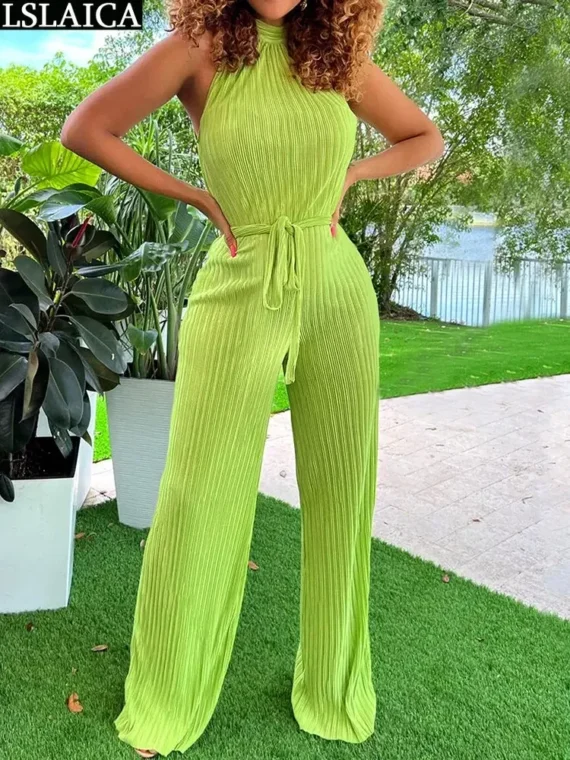 FlexElevate Sleeveless Bandage Jumpsuit