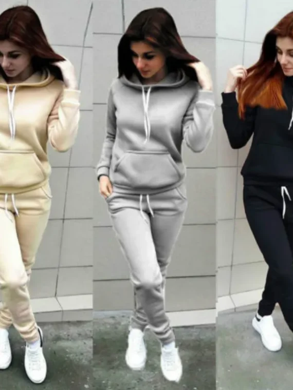 FlexElevate Solid Women Hoodie