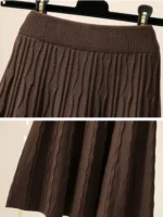 FlexElevate Women's Woolen Mid-Length Skirt