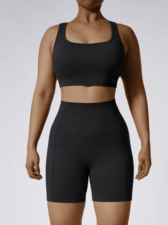 Flexelevate High Waist Seamless Spandex Yoga Shorts