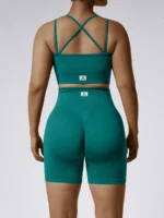 Flexelevate High Waist Seamless Spandex Yoga Shorts