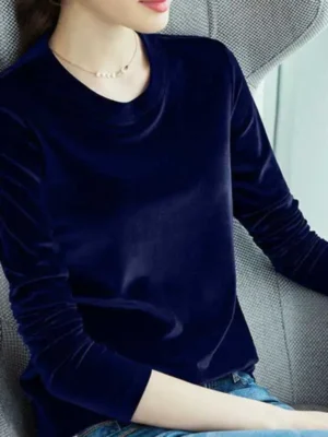 FlexElevate Women's Spring Velvet T-Shirt