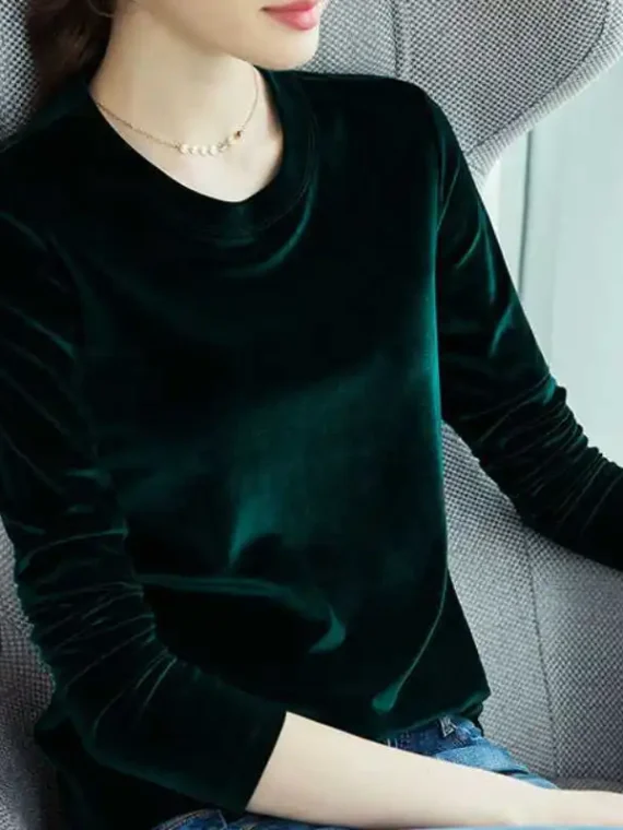 FlexElevate Women's Spring Velvet T-Shirt