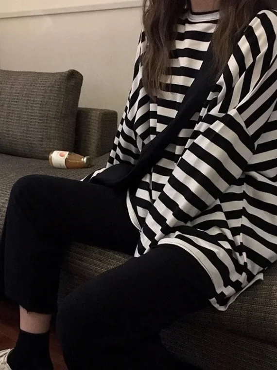 FlexElevate Striped Long Sleeve T-Shirt