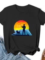 FlexElevate "Stand Up Paddle Boarding with Dog" T-shirt