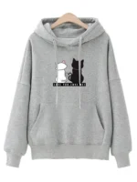 FlexElevate Cute Cat Print Hoodie