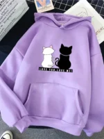 FlexElevate Cute Cat Print Hoodie