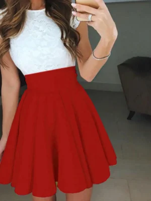 FlexElevate High Waist Pleated Mini Skirt