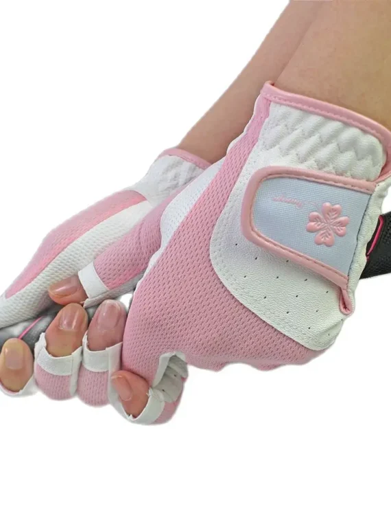FlexElevate Open Finger Golf Gloves for Women