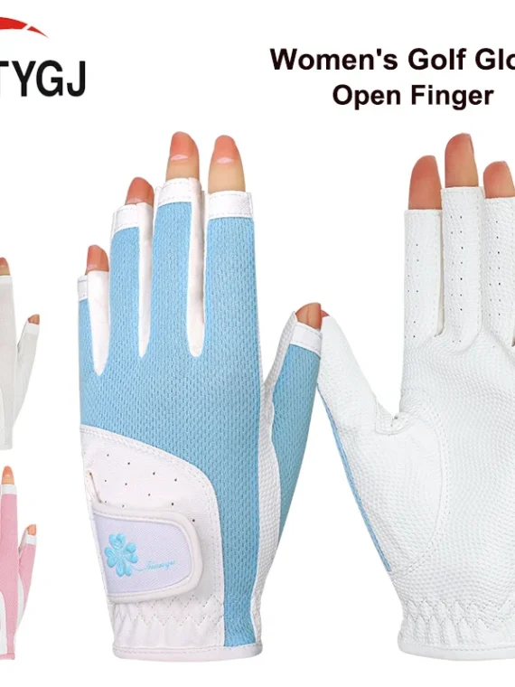 FlexElevate Open Finger Golf Gloves for Women