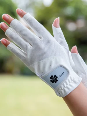 FlexElevate Open Finger Golf Gloves for Women