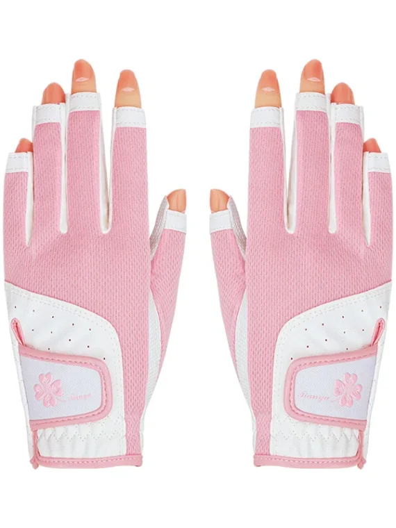 FlexElevate Open Finger Golf Gloves for Women