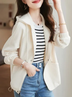 FlexElevate Textured Sense of Hundred with Hooded Cardigan