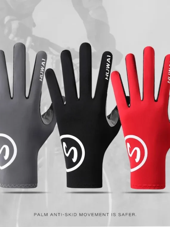 FlexElevate Touch Screen Grey Cycling Gloves