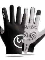 FlexElevate Touch Screen Black Cycling Gloves
