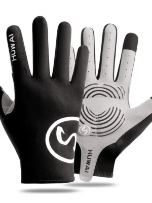 FlexElevate Touch Screen Black Cycling Gloves