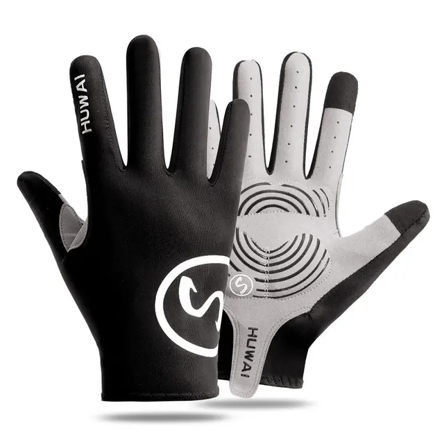 FlexElevate Touch Screen Black Cycling Gloves