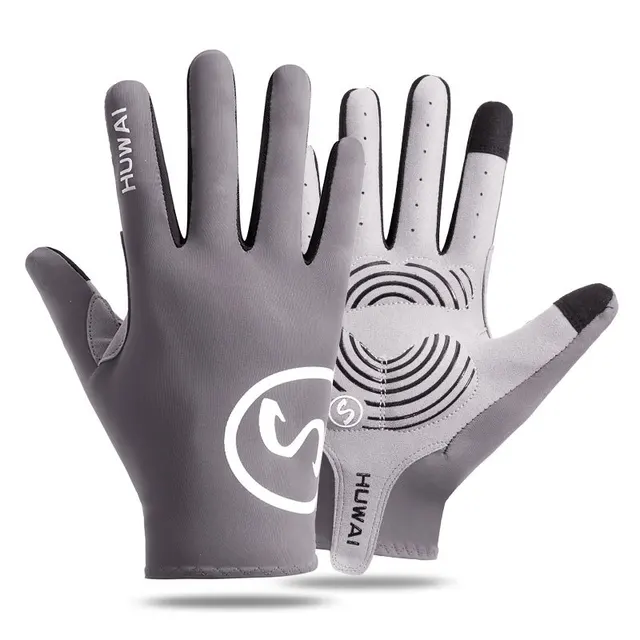 FlexElevate Touch Screen Grey Cycling Gloves