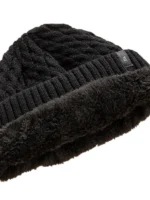 FlexElevate Knitted Winter Beanie Navy Hat