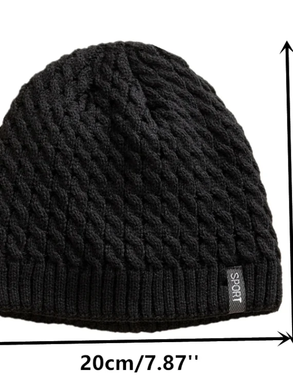 FlexElevate Knitted Winter Beanie Grey Hat