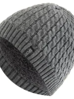FlexElevate Knitted Winter Beanie Grey Hat