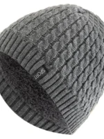 FlexElevate Knitted Winter Beanie Grey Hat
